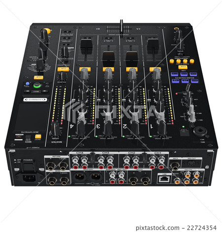 Black dj mixer, control panel 22724354