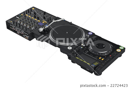 Set of professional dj equipment Set of professional dj equipment 22724423