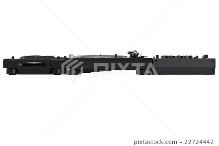 Dj music mixer table set, front view 22724442