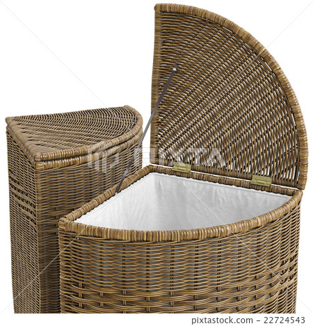 Empty closeup wicker baskets 22724543