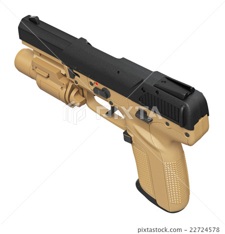 Gun military, police, top view - Stock Illustration [22724578] - PIXTA