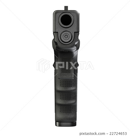Gun metallic police, military, front view Gun metallic police, military, front view 22724653