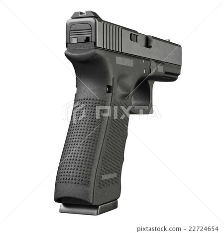 Gun metallic police, military, back view Gun metallic police, military, back view 22724654