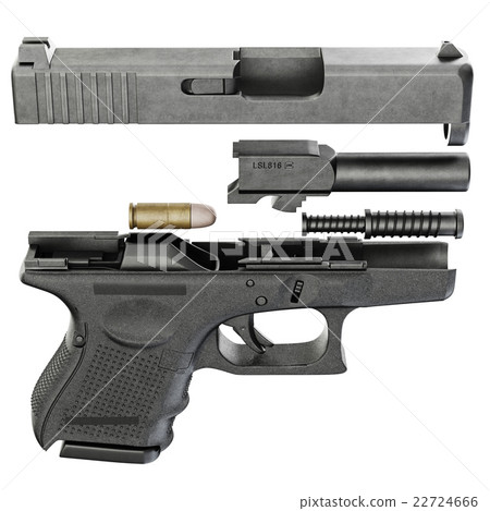 Gun metallic police, military 22724666