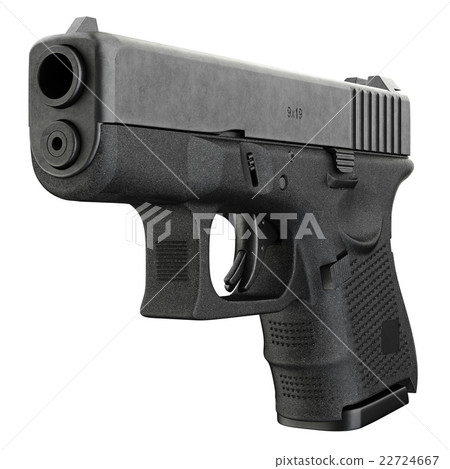 Gun metallic police, military, front view Gun metallic police, military, front view 22724667