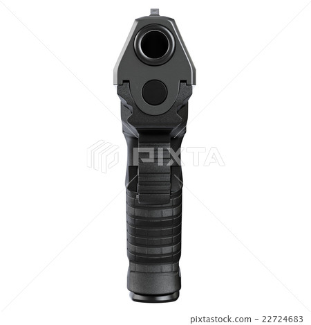 Gun metallic police, military, front view Gun metallic police, military, front view 22724683