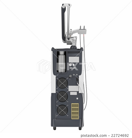 Medical laser device, back view 22724692