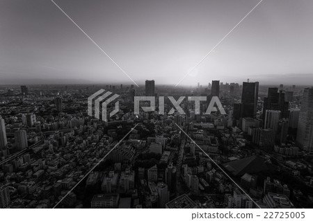 Monochrome urban landscape Monochrome urban landscape 22725005