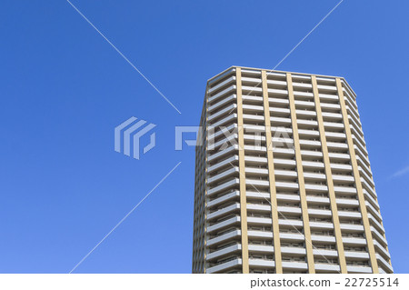 High-rise apartment and blue sky 22725514