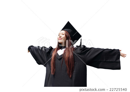happy graduate student girl 22725540