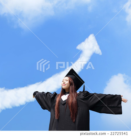 happy graduate student girl 22725541