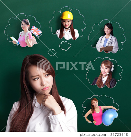 business woman think future business woman think future 22725548