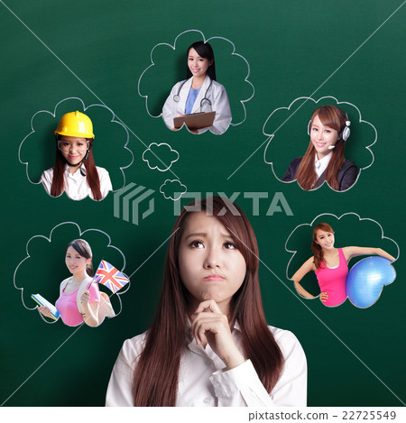 business woman think future business woman think future 22725549