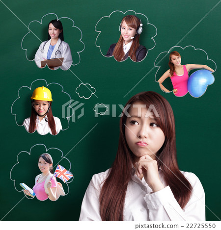 business woman think future business woman think future 22725550