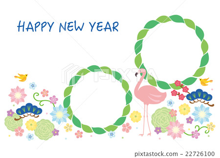 新年卡模板＆框架 22726100