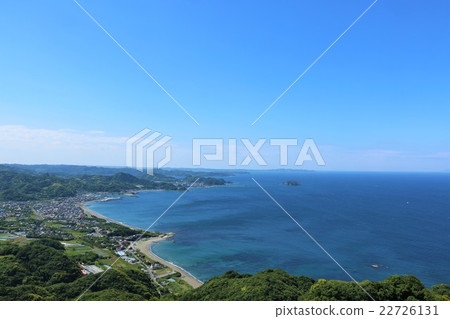 藍天和海從鋸木在千葉縣 22726131