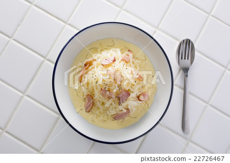 Konjac pasta carbonara Konjac pasta carbonara 22726467