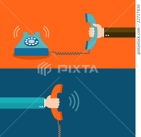 Contact us flat illustration 22727830