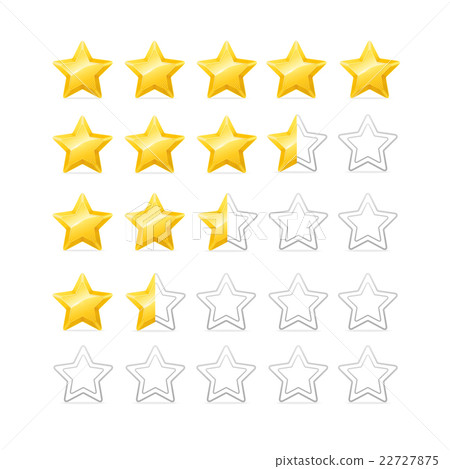 Stars Rating. Vector 22727875