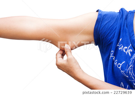 women show fat wrinkle of armpit women show fat wrinkle of armpit 22729639