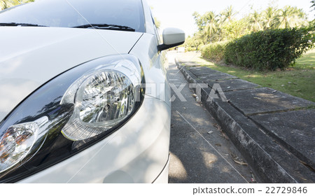 Close - up light car on the road Close - up light car on the road 22729846