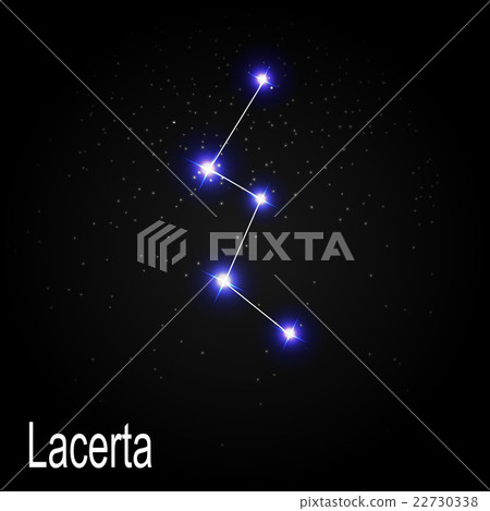 Lacerta Constellation with Beautiful Bright Stars 22730338