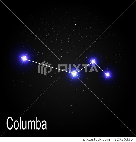 Columba Constellation with Beautiful Bright Stars 22730339