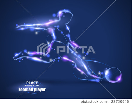 Motion design. Football player, kick a ball. Blur Motion design. Football player, kick a ball. Blur 22730946