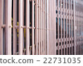 close up steel sliding door 22731035