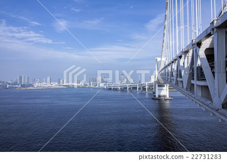 Distant view of the bridge leading to the city Distant view of the bridge leading to the city 22731283