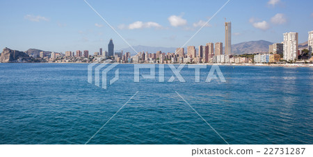 Coastline of a Benidorm city. Coastline of a Benidorm city. 22731287