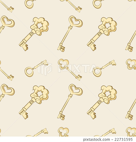Seamless keys pattern - Stock Illustration [22731595] - PIXTA