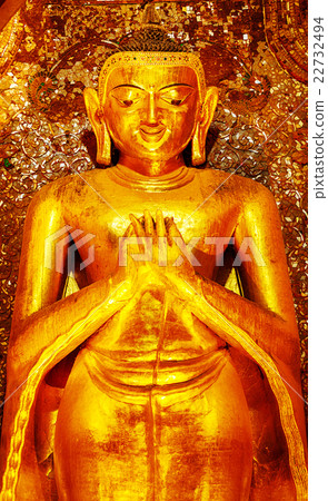 Buddha statue in Ananda temple Buddha statue in Ananda temple 22732494