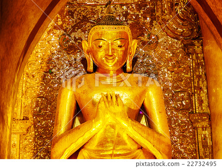 Buddha statue in Ananda temple Buddha statue in Ananda temple 22732495