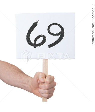Sign with a number, 69 22733402