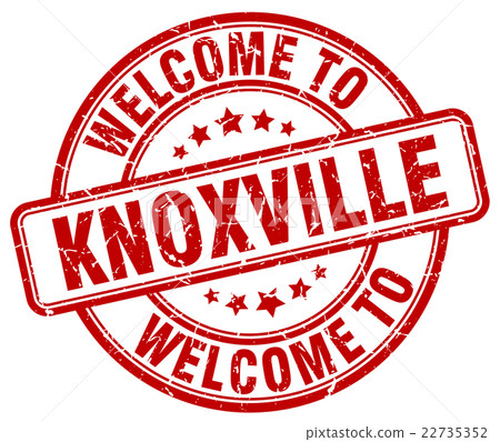 welcome to Knoxville red round vintage stamp welcome to Knoxville red round vintage stamp 22735352