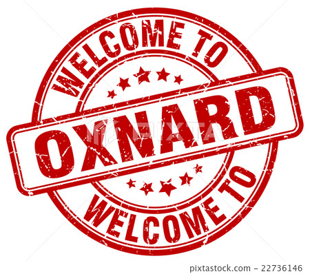 welcome to Oxnard red round vintage stamp welcome to Oxnard red round vintage stamp 22736146
