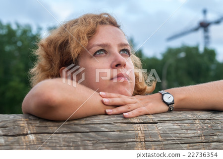 Portrait of attractive young blonde woman 22736354