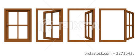 窗口棕色4種圖案 22736433