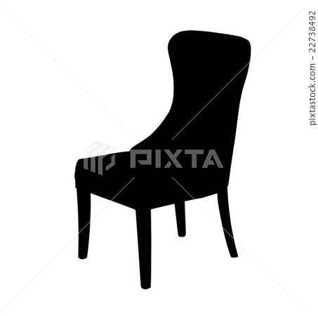 Silhouette of classic carved chair Silhouette of classic carved chair 22738492