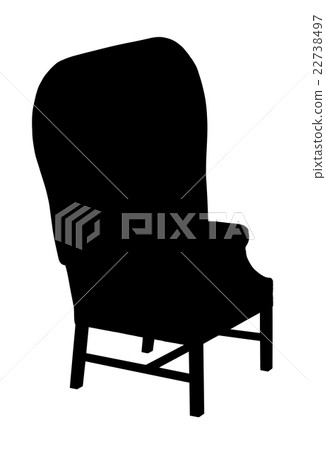 Silhouette of classic carved chair Silhouette of classic carved chair 22738497