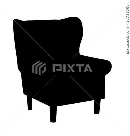 Silhouette of classic carved chair Silhouette of classic carved chair 22738506