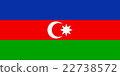 Vector of offficial flag of Azerbaijan country 22738572