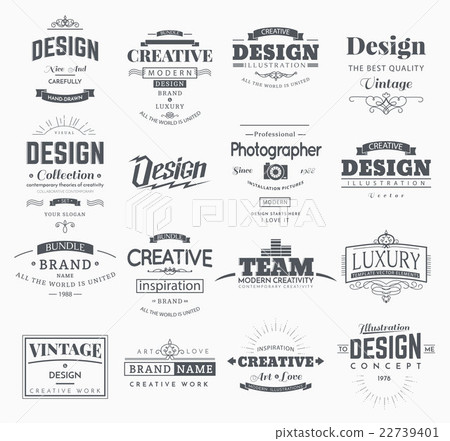 Retro Design Creative Vintage labels 22739401