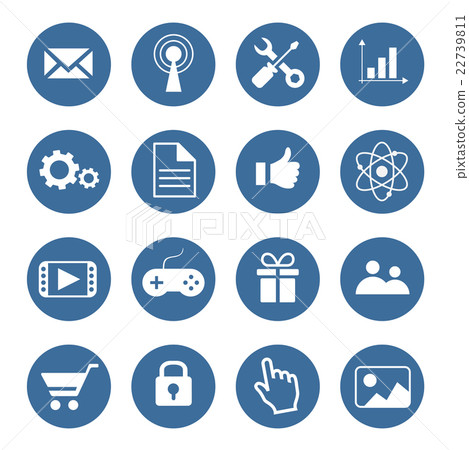 Set of modern flat icons Set of modern flat icons 22739811