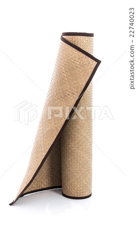 Hand made mat on white Hand made mat on white 22740023