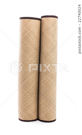 Hand made mat on white Hand made mat on white 22740024