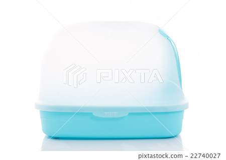 Cat litter box on white background Cat litter box on white background 22740027