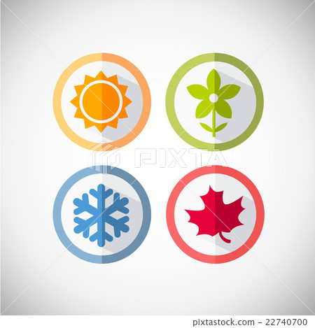 Vector seasons icons 22740700