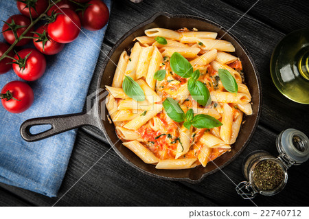 Traditional penne pasta Traditional penne pasta 22740712